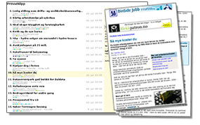 Nyheter levert i PDF format